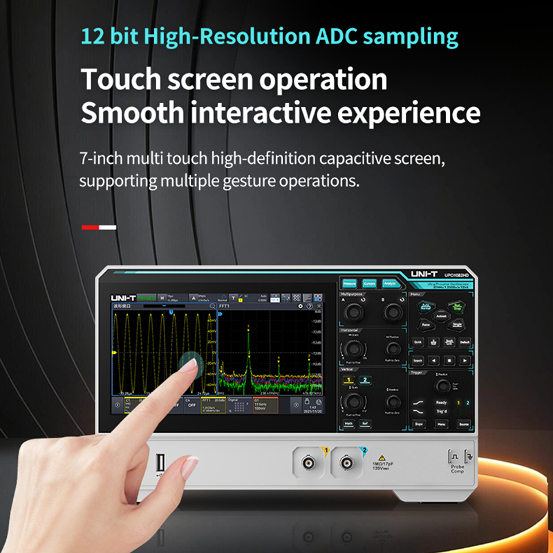 UNI-T UPO1154HD UPO1082HD Osci - đánh giá và giá Digital Storage Oscilloscope 100Mhz