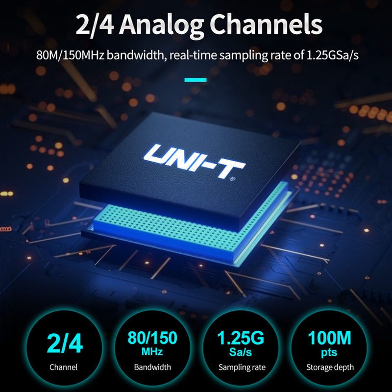 UNI-T UPO1154HD UPO1082HD Osci - đánh giá và giá Digital Storage Oscilloscope 100Mhz